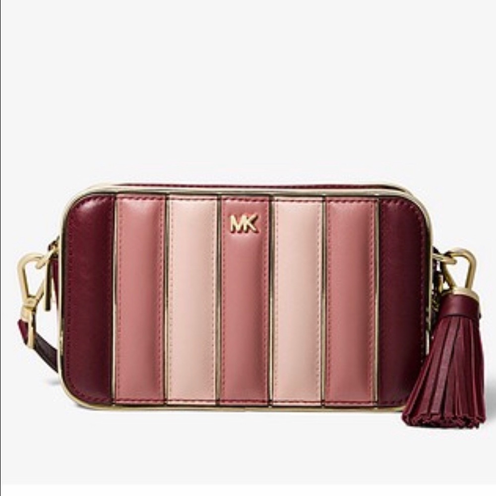 NWT / Michael Kors Small Quilted TriColor Cam Bag